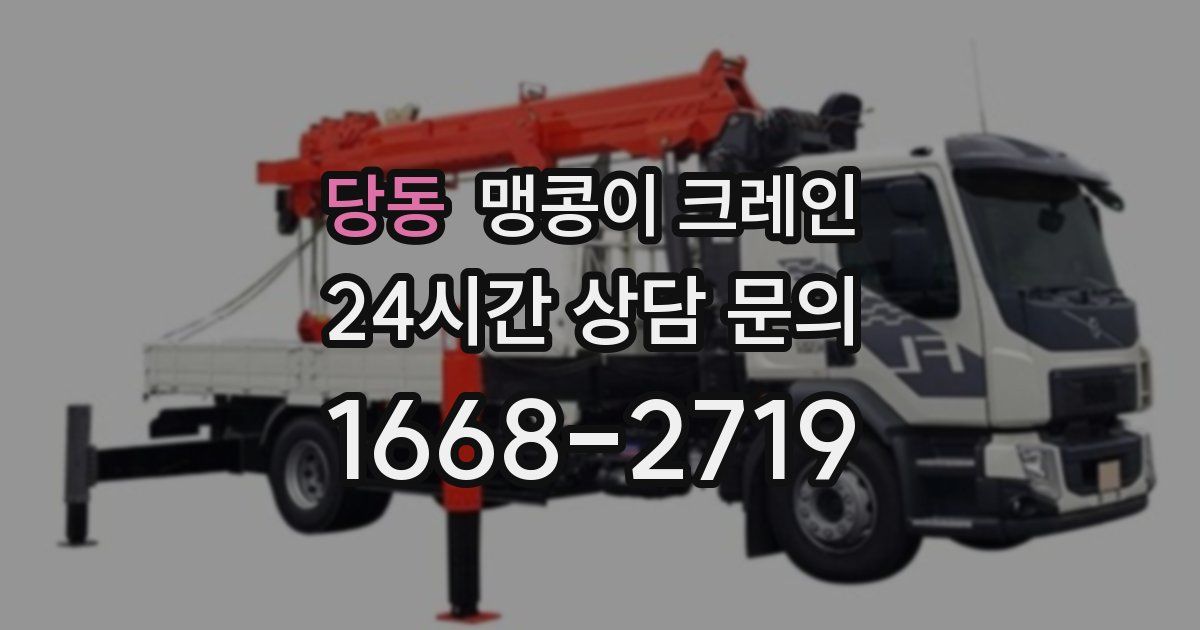 당동 맹콩이 크레인