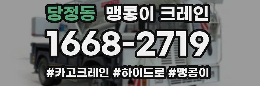 당정동 맹콩이 크레인