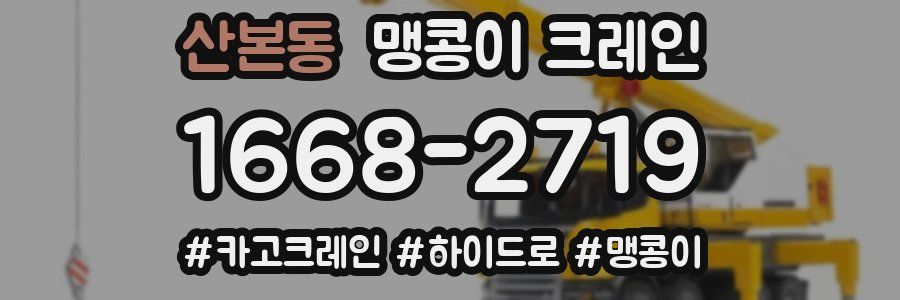 산본동 맹콩이 크레인