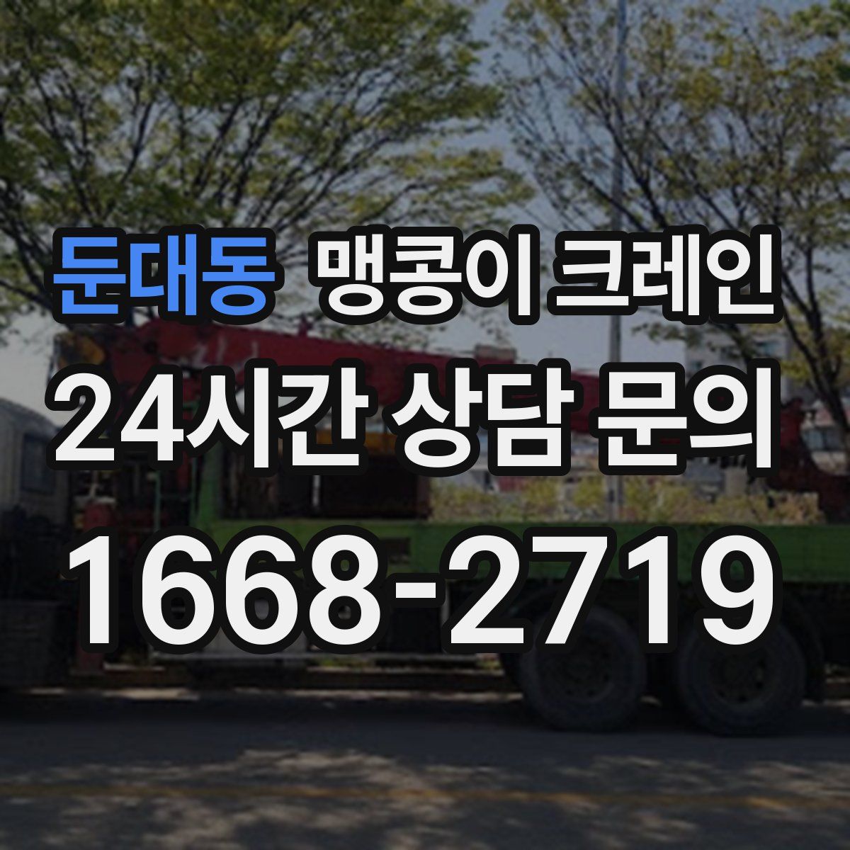 둔대동 맹콩이 크레인