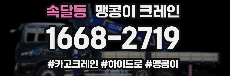 속달동 맹콩이 크레인
