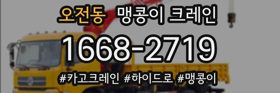 오전동 맹콩이 크레인