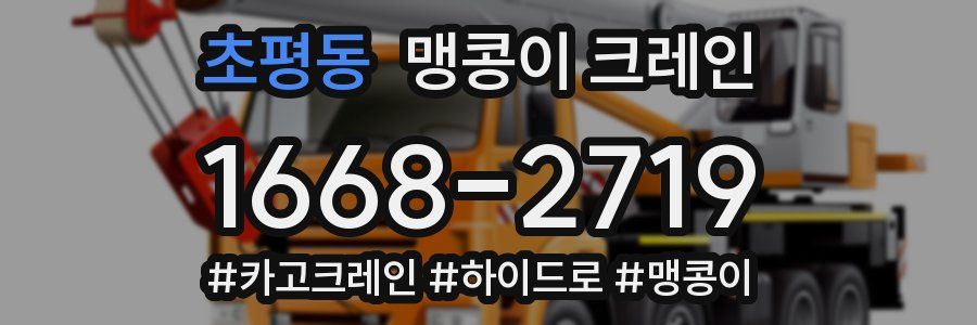 초평동 맹콩이 크레인