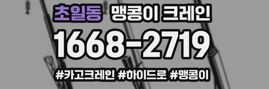 초일동 맹콩이 크레인