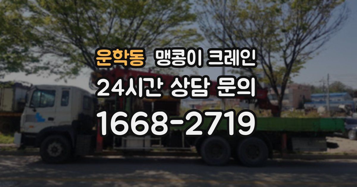운학동 맹콩이 크레인