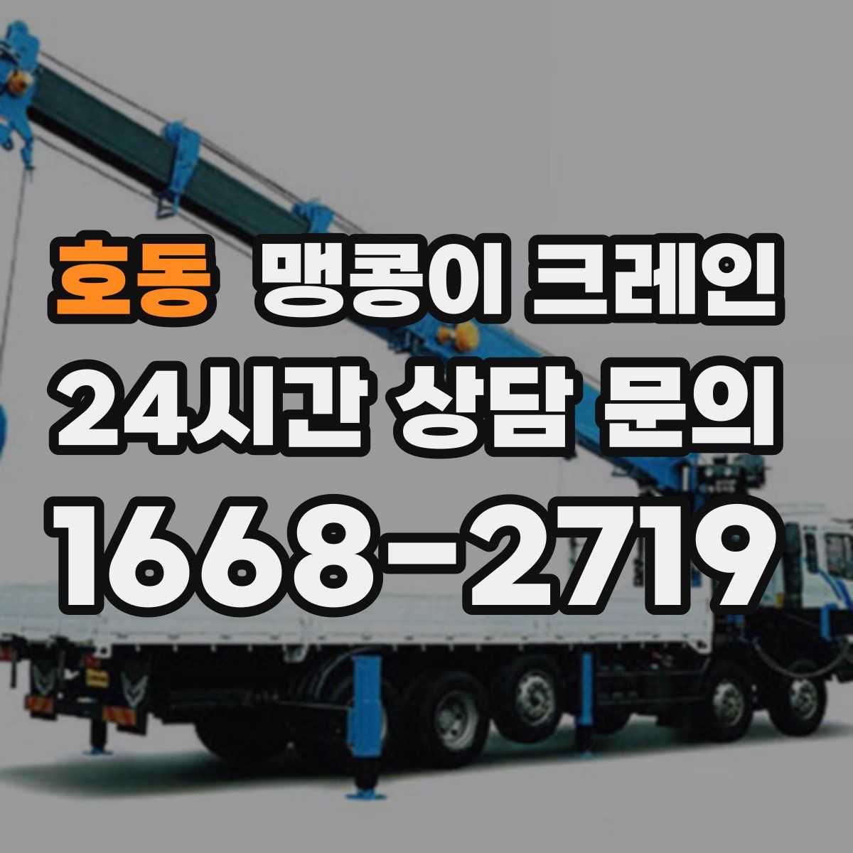 호동 맹콩이 크레인