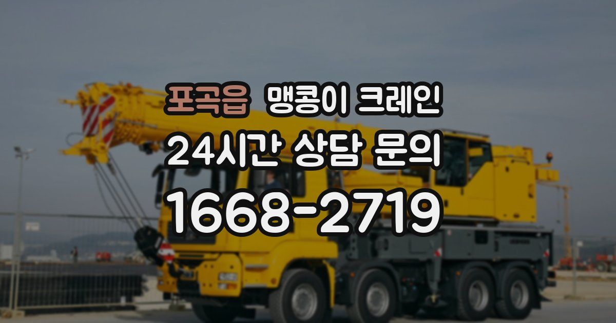 포곡읍 맹콩이 크레인