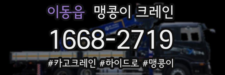 이동읍 맹콩이 크레인