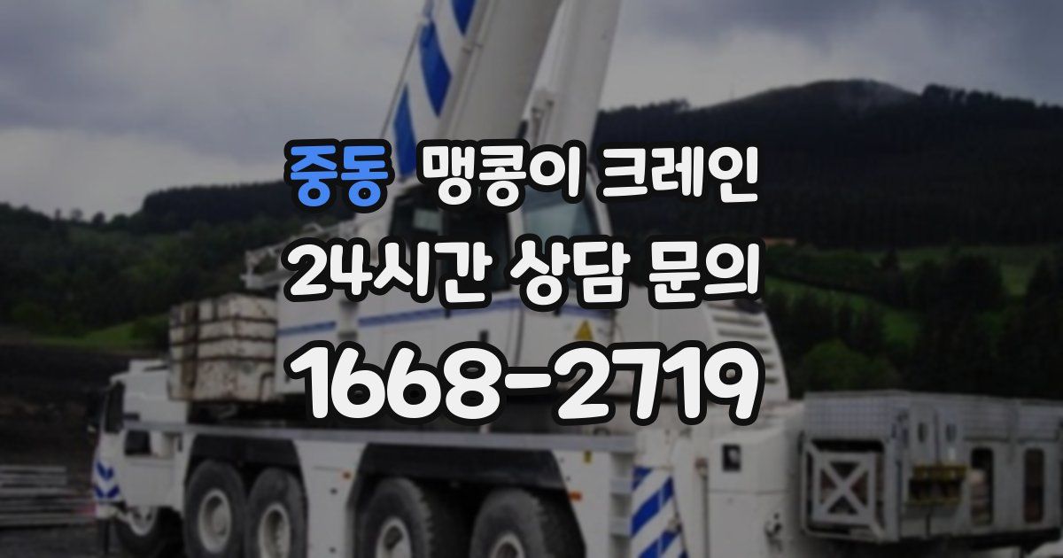 중동 맹콩이 크레인