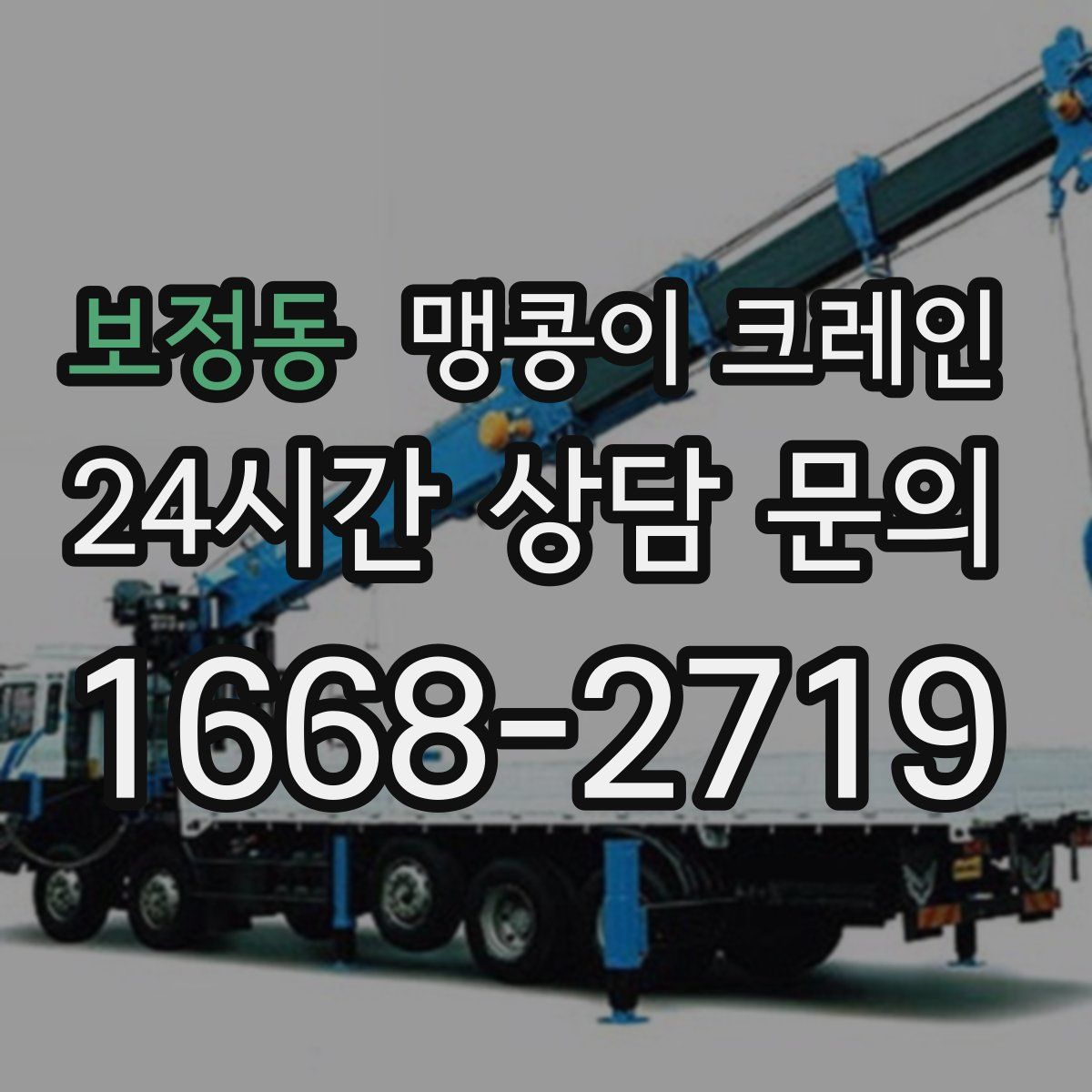 보정동 맹콩이 크레인