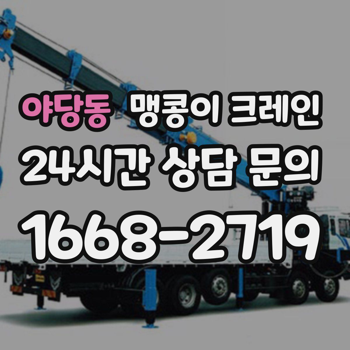 야당동 맹콩이 크레인