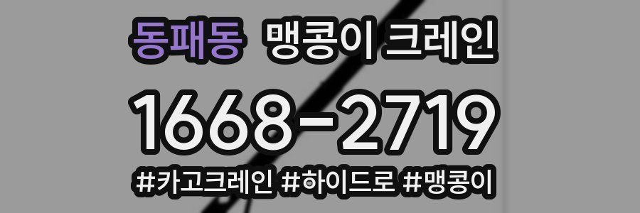 동패동 맹콩이 크레인