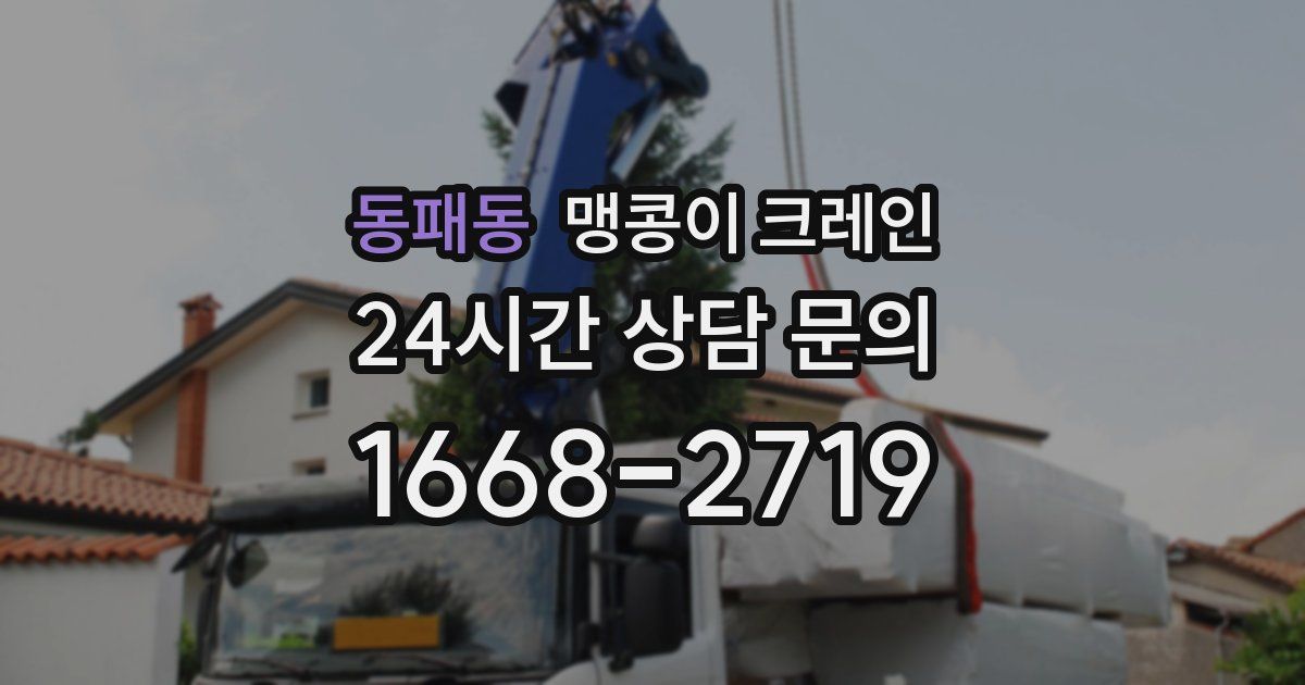 동패동 맹콩이 크레인