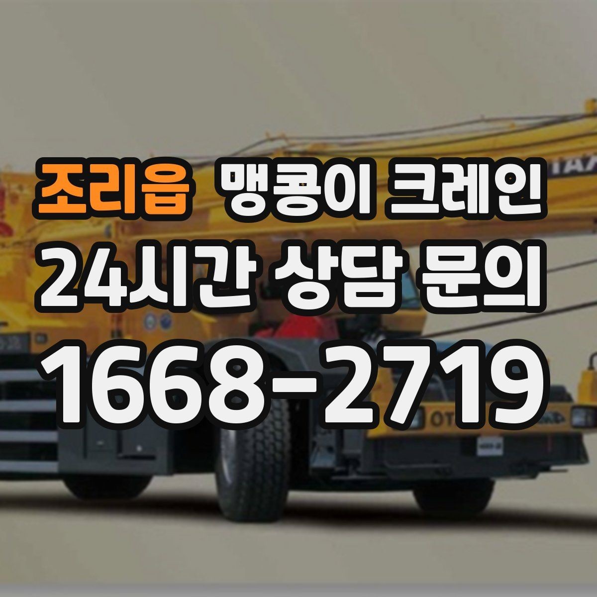 조리읍 맹콩이 크레인 카고 크레인과 어떤 점이 다른가요