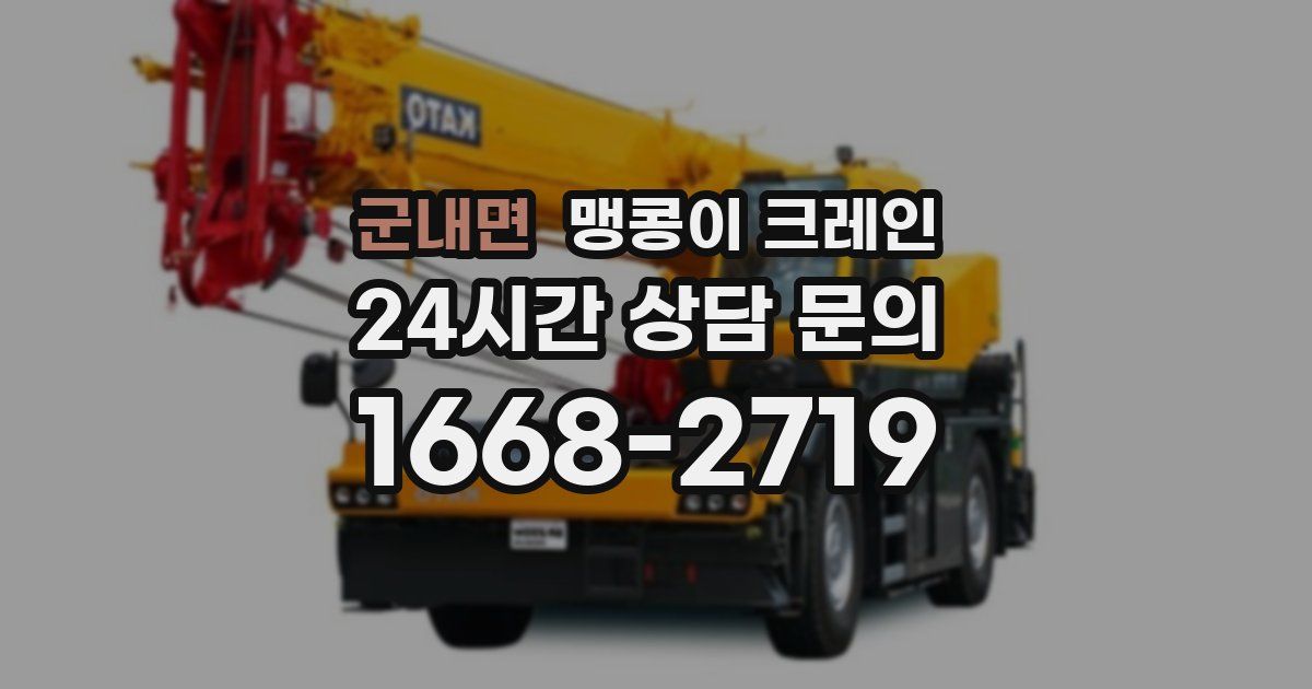 군내면 맹콩이 크레인