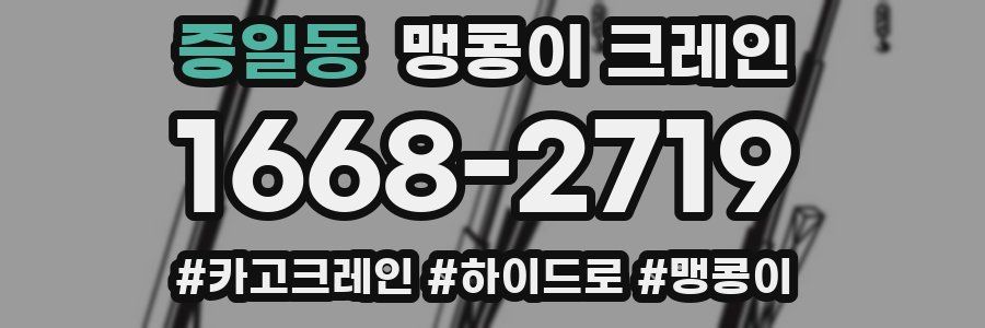 증일동 맹콩이 크레인