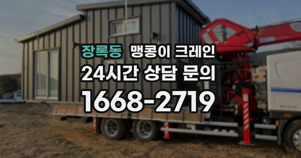 장록동 맹콩이 크레인