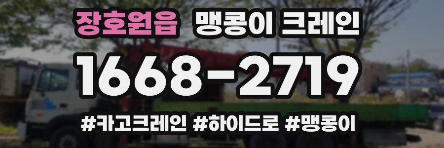 장호원읍 맹콩이 크레인