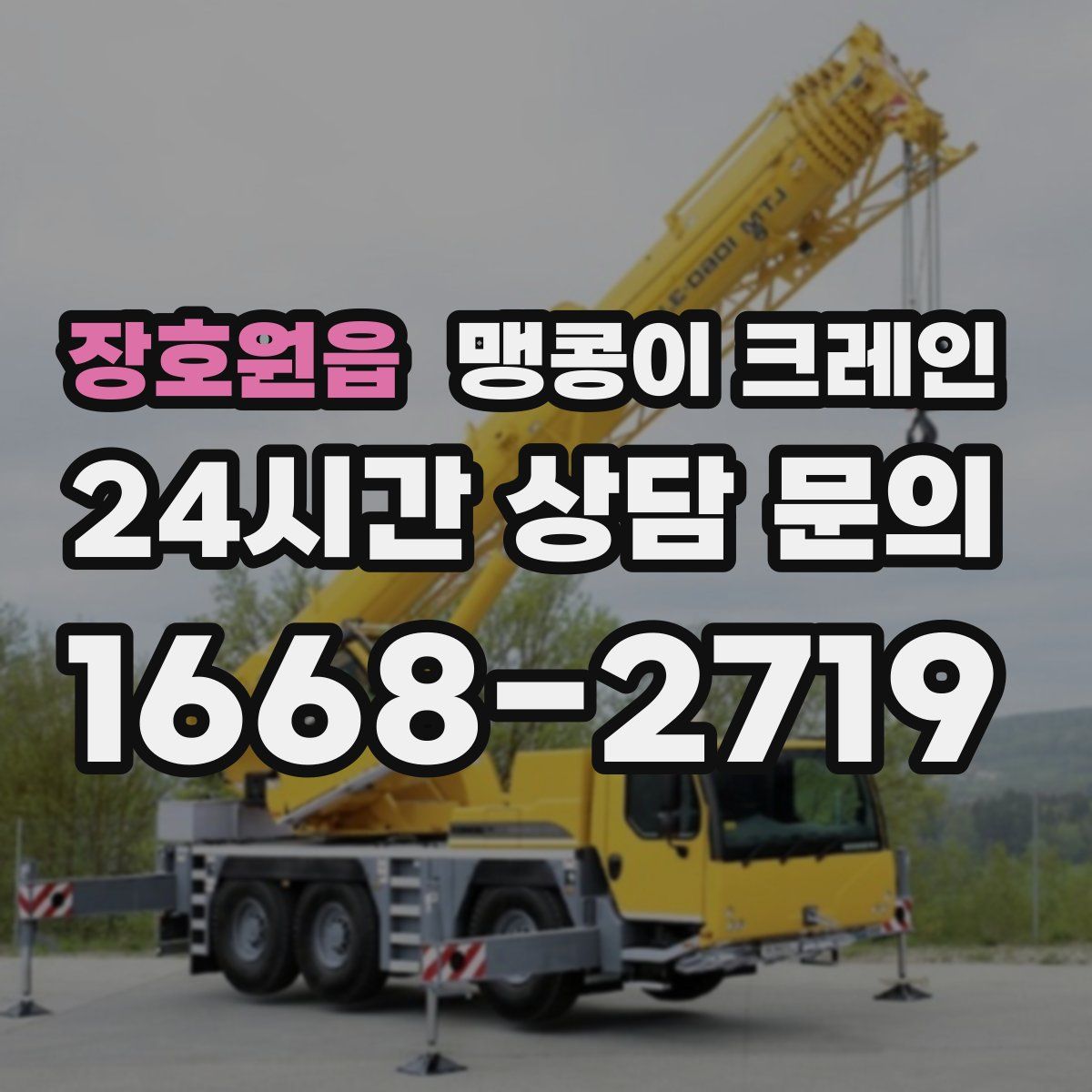 장호원읍 맹콩이 크레인