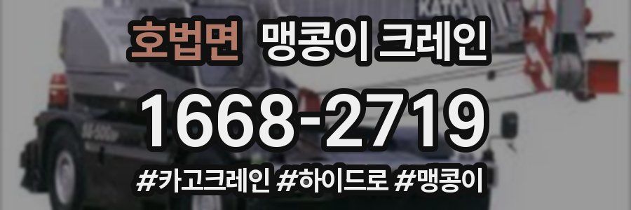 호법면 맹콩이 크레인