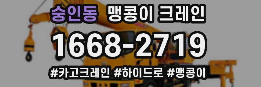 숭인동 맹콩이 크레인