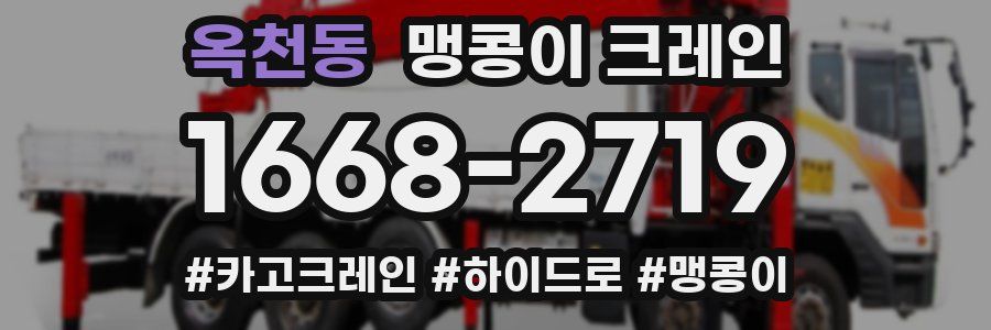 옥천동 맹콩이 크레인