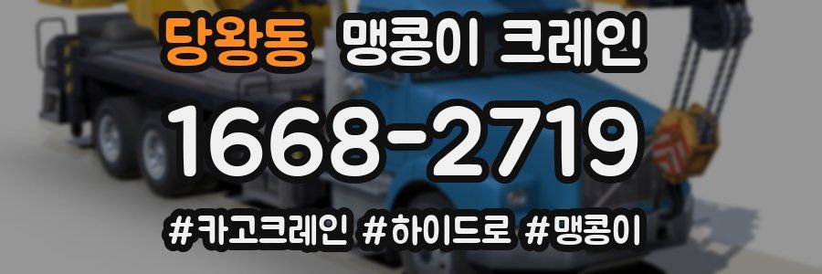 당왕동 맹콩이 크레인