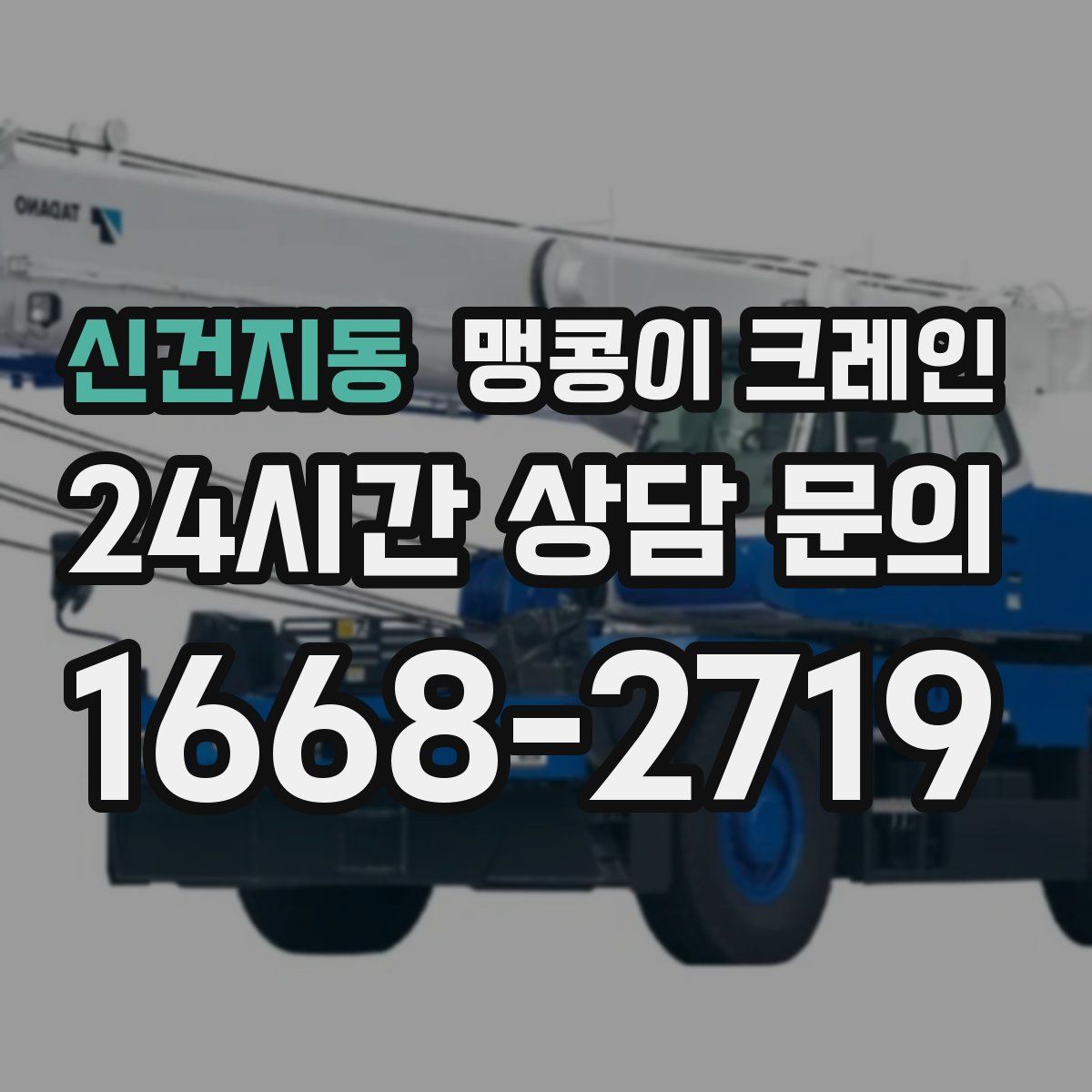 신건지동 맹콩이 크레인