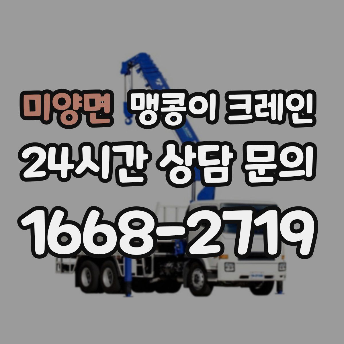 미양면 맹콩이 크레인