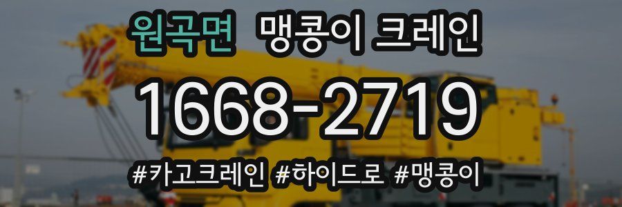 원곡면 맹콩이 크레인