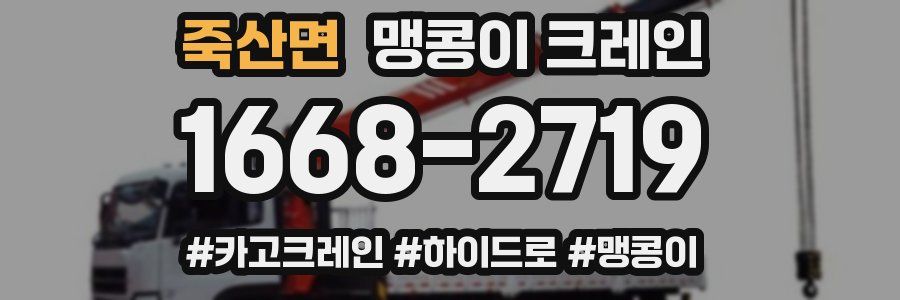 죽산면 맹콩이 크레인