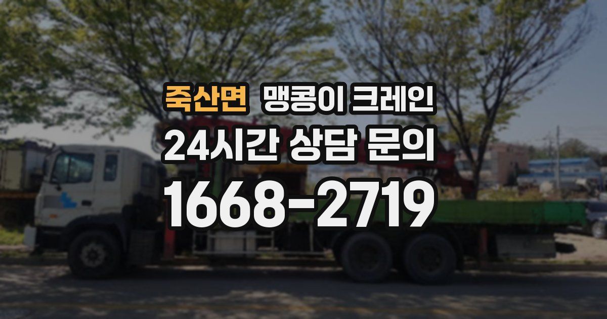 죽산면 맹콩이 크레인