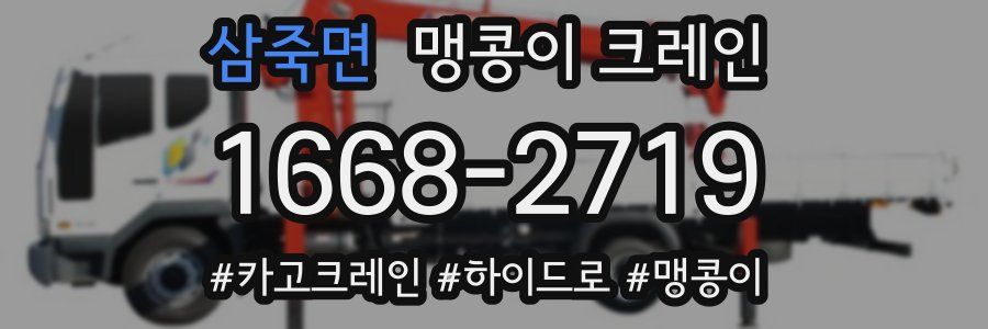 삼죽면 맹콩이 크레인