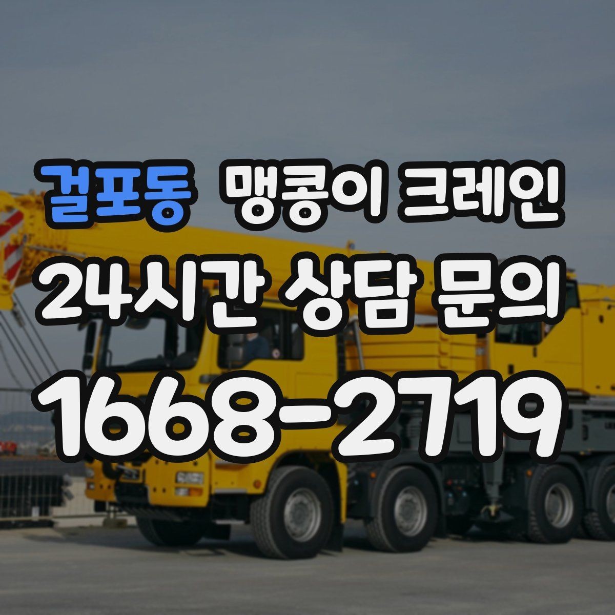 걸포동 맹콩이 크레인 실내 장비 이동 시 바닥 보호가 중요한 이유