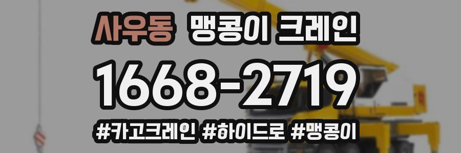 사우동 맹콩이 크레인