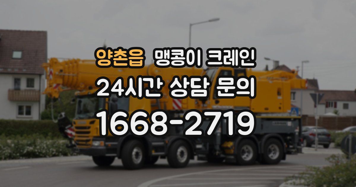 양촌읍 맹콩이 크레인