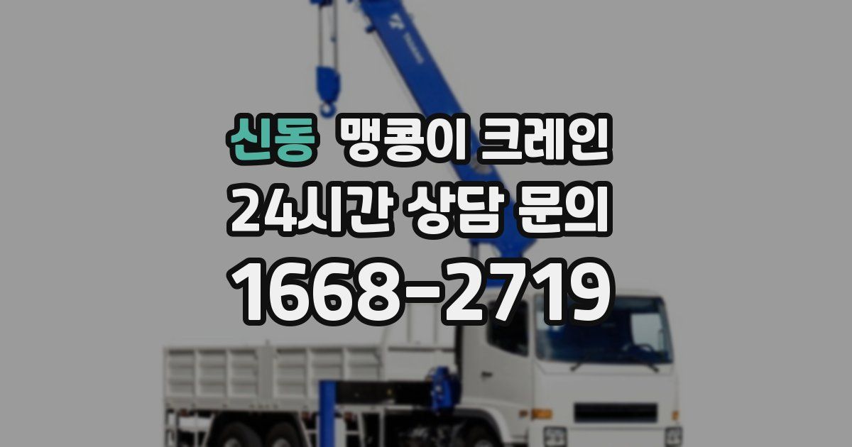 신동 맹콩이 크레인