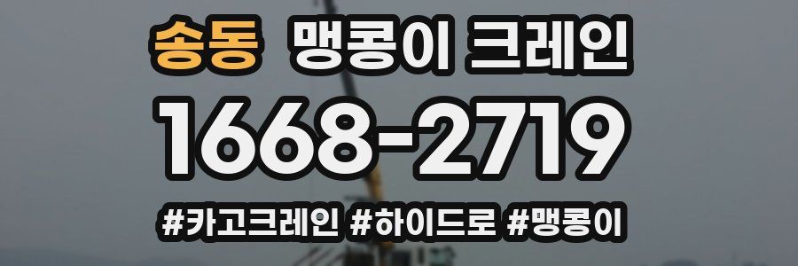 송동 맹콩이 크레인
