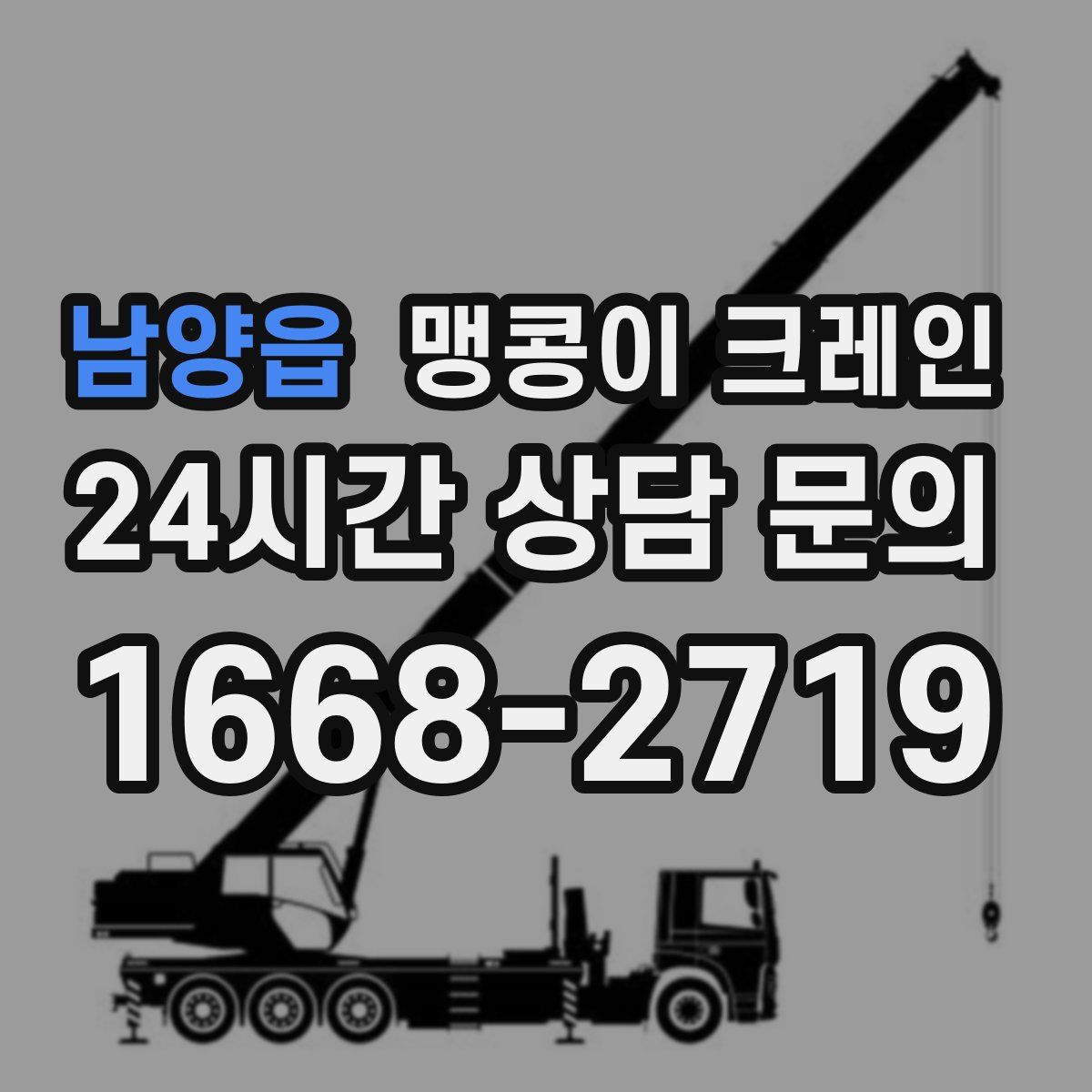 남양읍 맹콩이 크레인