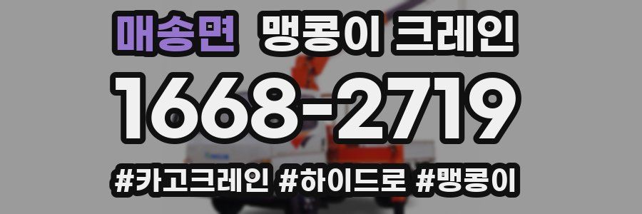 매송면 맹콩이 크레인