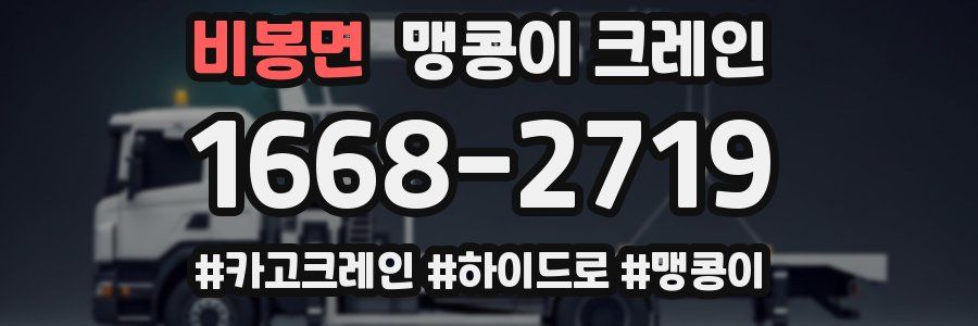 비봉면 맹콩이 크레인