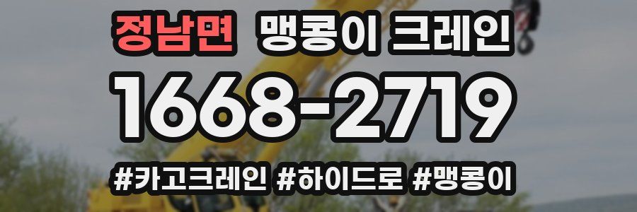 정남면 맹콩이 크레인