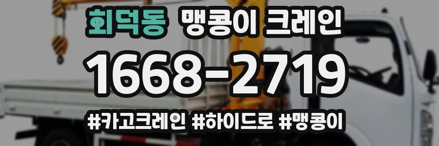 회덕동 맹콩이 크레인