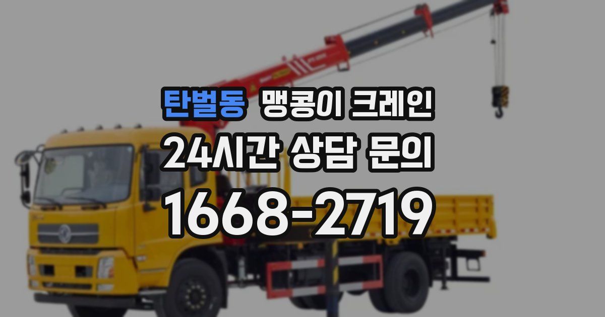 탄벌동 맹콩이 크레인