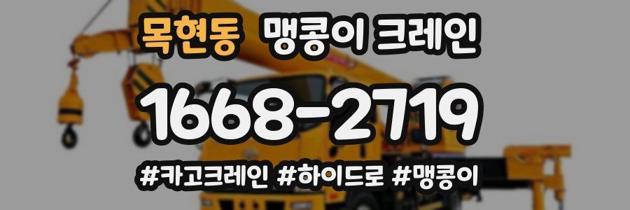 목현동 맹콩이 크레인