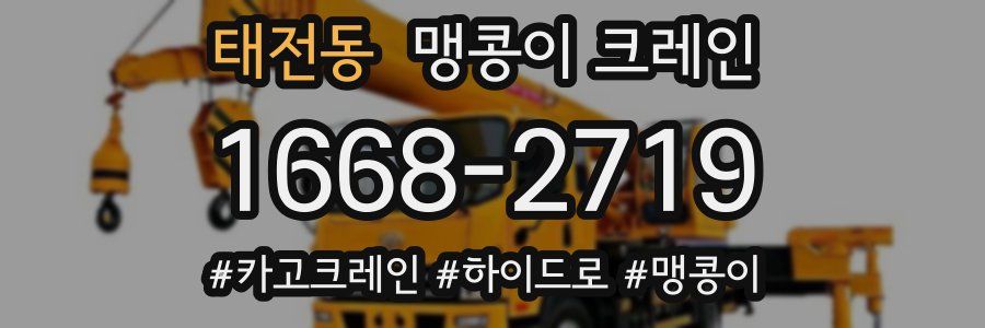 태전동 맹콩이 크레인