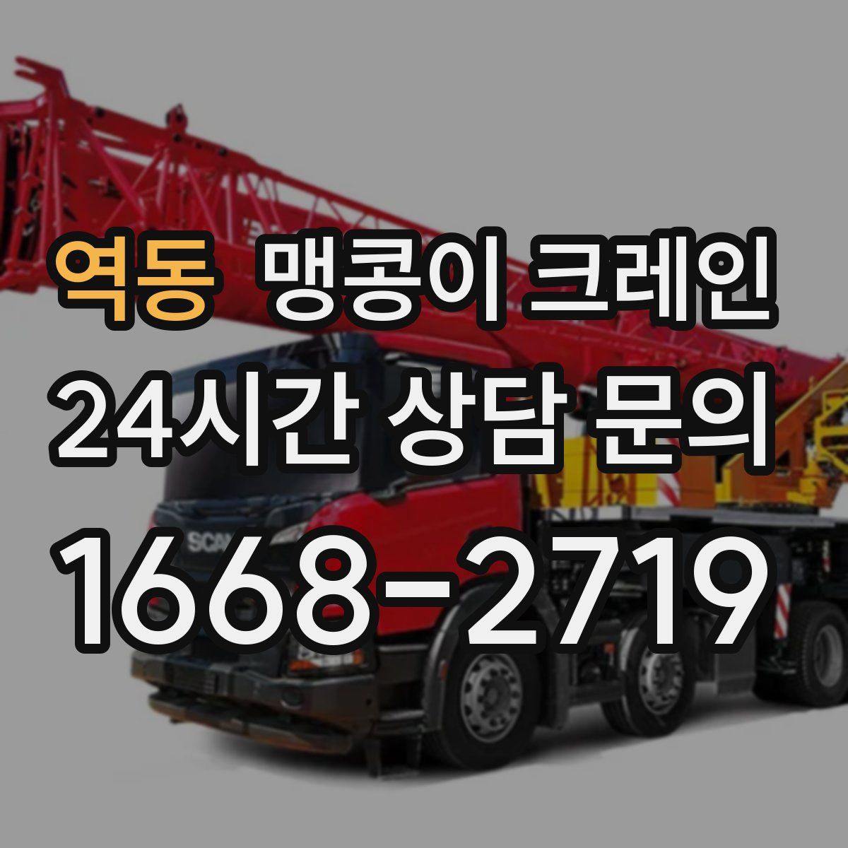 역동 맹콩이 크레인