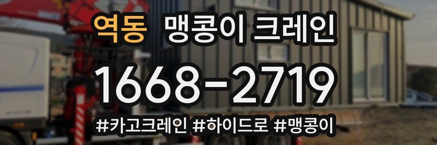 역동 맹콩이 크레인