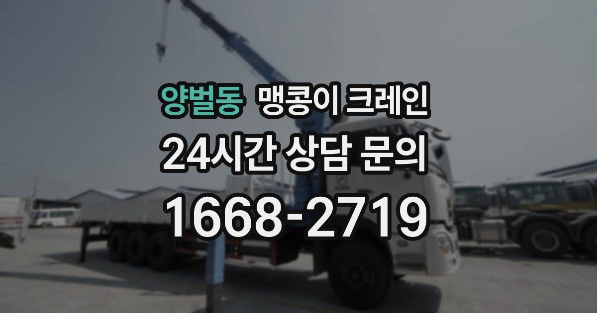 양벌동 맹콩이 크레인