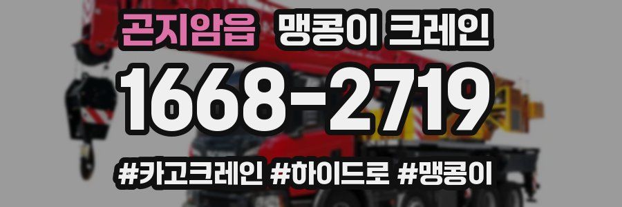 곤지암읍 맹콩이 크레인